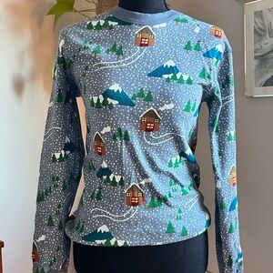 Hanna Andersson Blue Long Sleeve Shirt